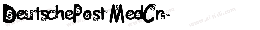 DeutschePost MedCn字体转换